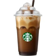 Starbuck ice coffee with ice cubes sticker