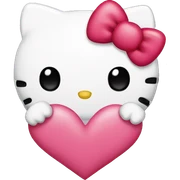 hello kitty heart sticker