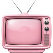 Light pink tv sticker