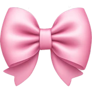 Baby pink bow sticker