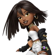 dark-skinned beauty with jewelry sticker