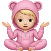 Baby in pink  sticker