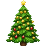 Christmas tree sticker
