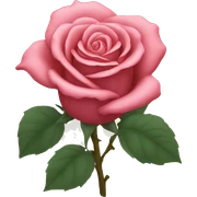 rose withe sticker