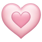 Light pink heart sticker