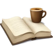 coffee and book sticker