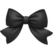 Black bow  sticker