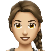 Lara croft sticker