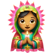 La virgen de Guadalupe candle sticker