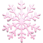 pastel pink snowflake  sticker