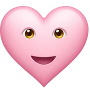 Light pink heart sticker