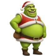 Santa Shrek  sticker