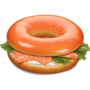 salmon bagel sticker