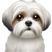 maltese shih tzu sticker