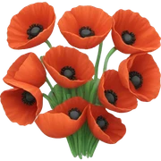 Poppy bunch  sticker