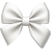 White bow on white bow sticker