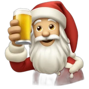 PAPAI NOEL TOMANDO CERVEJA sticker
