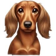 Dachshund long hair sticker