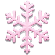 pastel pink snowflake  sticker