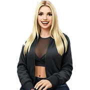 smiling blonde girl portrait sticker