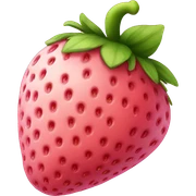 Pink strawberry sticker