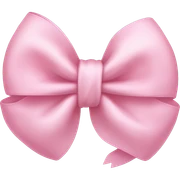 baby pink bow sticker