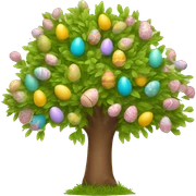 easter egg tree sticker