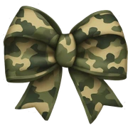 Camo bow sticker