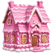 Pink gingerbread house  sticker