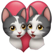 Cat kiss sticker