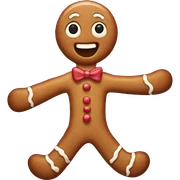 Gingerbread man sticker