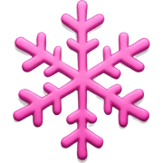 pink snowflake sticker