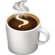 Hot coffee sticker