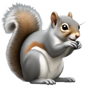 Grey squirrel  sticker