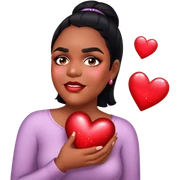 Is in love with a heart and glitter sticker