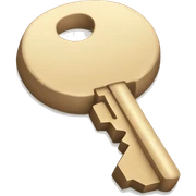 Beige keys sticker