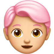 baby pink emoji sticker