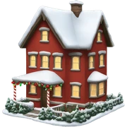 Christmas house sticker