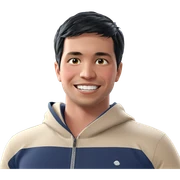 smiling boy with black hair sticker