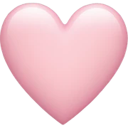 light pink heart sticker