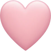 pastel pink heart sticker