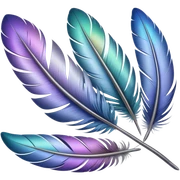 Pigeon feather  sticker