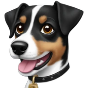black jack russell sticker