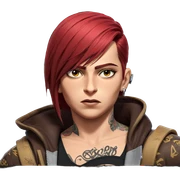 vi portrait with tattoos sticker