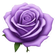 Purple rose sticker