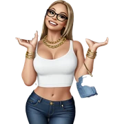 smiling girl in stylish outfit sticker