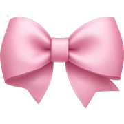 light pink bow sticker