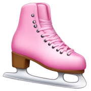 pink ice skate sticker