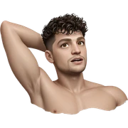 realistic male in bathtub sticker