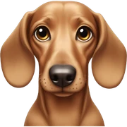 Blue eyed dachshund sticker